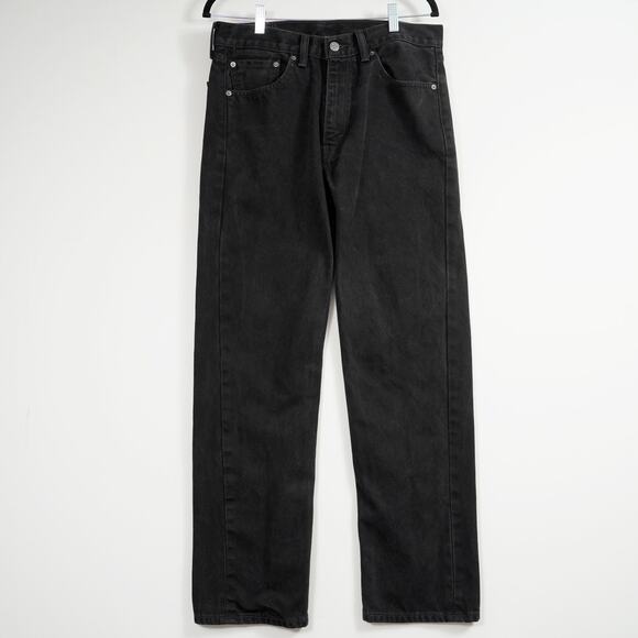 Levi’s 505 Black Men’s Mid-Rise Straight Leg Full Fit Jeans 33x32 - Picture 1 of 9
